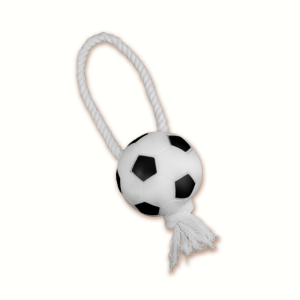 Balón de fútbol con soga